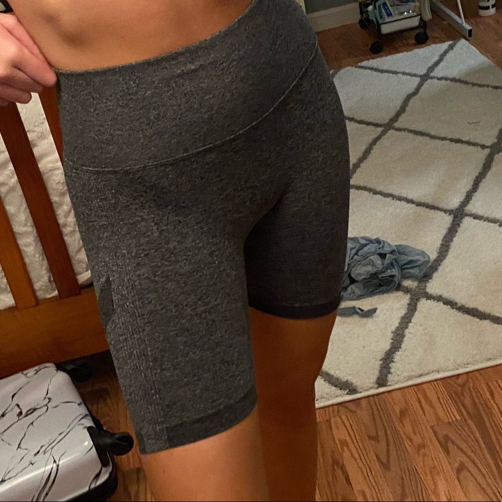 Grey biker shorts